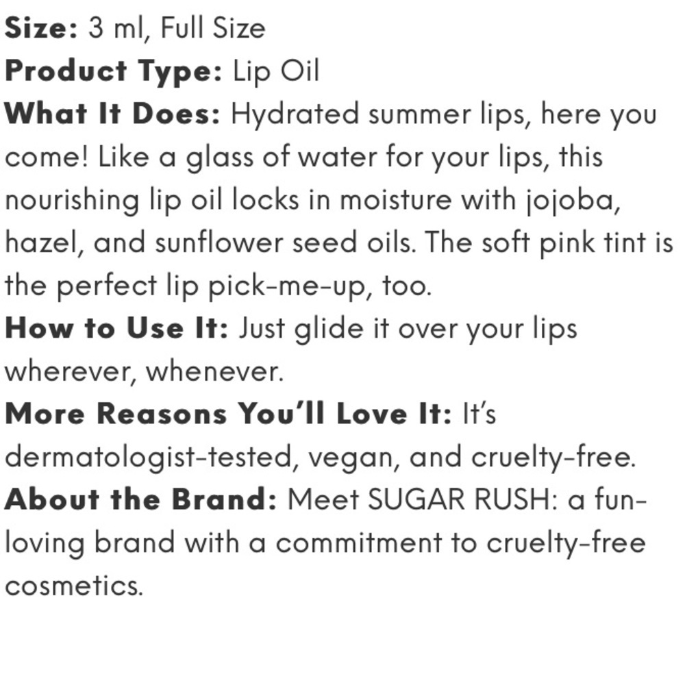 🦋6/$25 TARTE Lip Oil in Dragon Fruit New FullSz - Picture 2 of 2